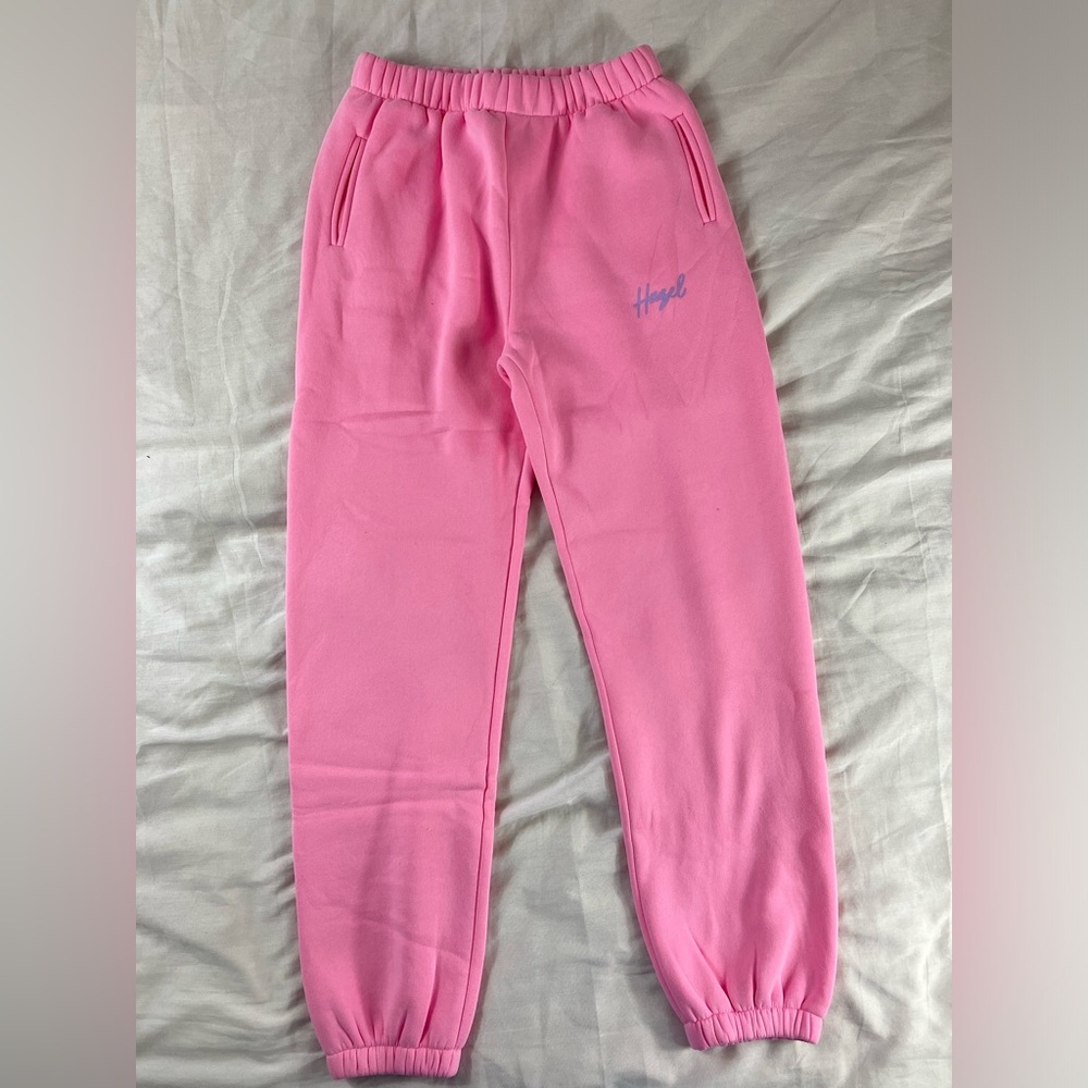 Hazel Boutique The HZL Pink Winter Wonderland Sweatpants - Picture 2 of 6
